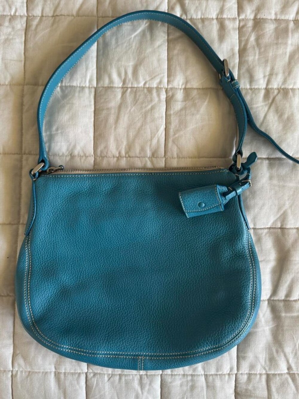 Jil Sander vintage turquoise shoulder bag - Picture 2 of 7